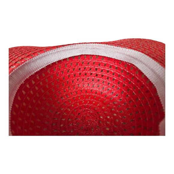 NEW Women's Floppy Hat With Beaded Trim in Coral Pink Color (17" diameter) - Picture 5 of 5